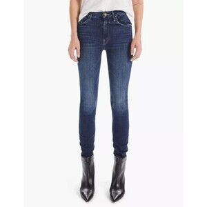 Mother High Waisted The Looker Jeans Teaming Up Medium Wash Blue Women's Size 26